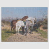 Rosa Bonheur | Relay Hunting (1887) Tissuepapier (Voorkant)