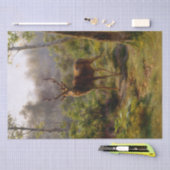 Rosa Bonheur | Rode Stag Tissuepapier (Craft)