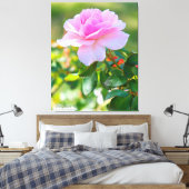 Rosa Bonica '82 Canvas Afdruk (Insitu (Slaapkamer))