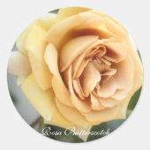 Rosa Butterscotch:Seal Ronde Sticker (Voorkant)
