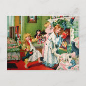 Rosa C. Petherick: De Ochtend van Kerstmis Feestdagenkaart (Voorkant)