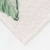 Rosa Centifolia Foliacea Throw Blanket Fleece Deken (Hoek)