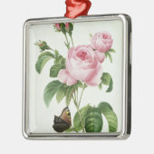 Rosa Centifolia Metalen Ornament (Links)