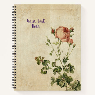 Rosa Centifolia Notitieboek - Chic Floral Gift