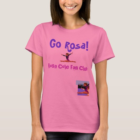 Rosa Cole Fan Club - Gepersonaliseerd T-shirt (Voorkant)