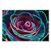 Rosa con efecto abstracto foto afdruk (Voorkant)