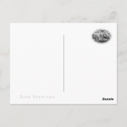 Rosa Cotillion Briefkaart (Achterkant)