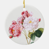 Rosa Damascena , boom Keramisch Ornament (Achterkant)