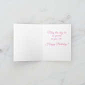 Rosa Damascena, Happy Birthday Kaart (Binnen)