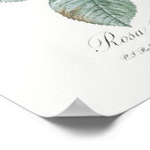 Rosa Damascena Rozen van Pierre-Joseph Redoute Poster (Hoek)