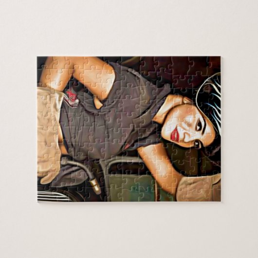 Rosa-de-lasser Legpuzzel (Horizontaal)