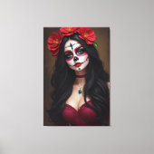 Rosa de los Muertos Canvas Afdruk (Voorkant)