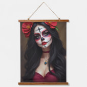 Rosa de los Muertos Hangend Wandkleed (Voorkant)