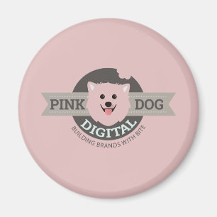 Rosa Digitale Koelkastmagneet van Hond Magneet