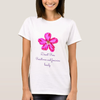 Rosa do deserto vermel ha t-shirt