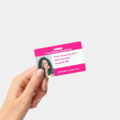 Rosa Doe-Het-Zelf Aangepaste Huisonderwijs Foto Ba Badge (Handheld)