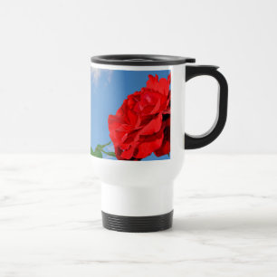 Rosa Don Juan met een blauwe lucht Mok