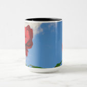 Rosa Don Juan met een blauwe lucht Mok (Midden)