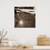 rosa dos ventos poster (Keuken)