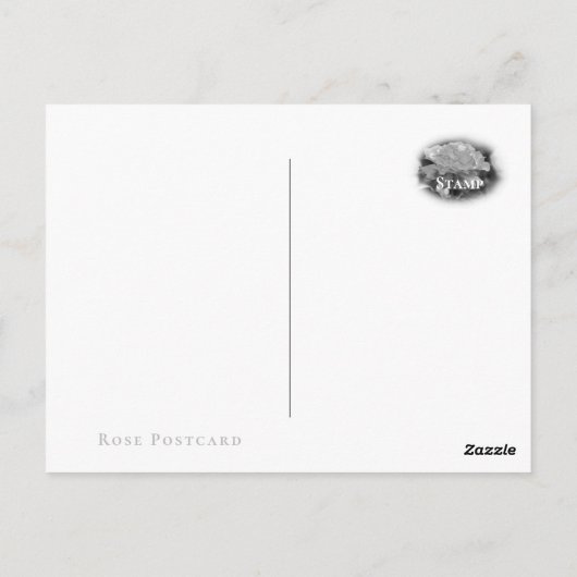 Rosa Double Delight Briefkaart (Achterkant)