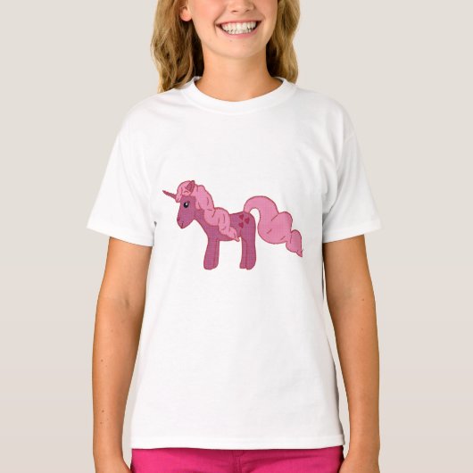 Rosa Einhorn T-shirt (Voorkant)
