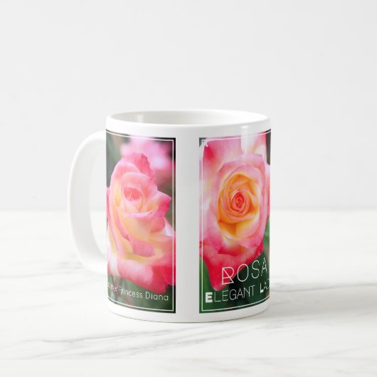 Rosa Elegant Lady [Classic Mug] Koffiemok (Voorkant links)