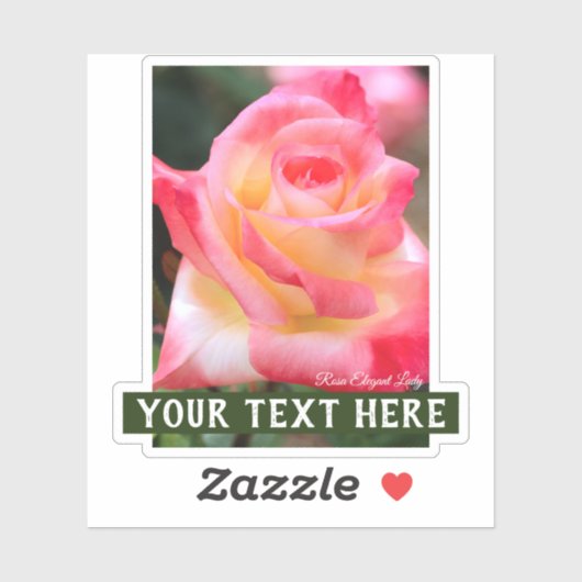 Rosa Elegant Lady [Cut Seal] Sticker (Vel)