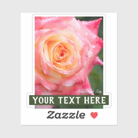 Rosa Elegant Lady [Cut Seal] Sticker (Vel)