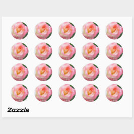 Rosa Elegant Lady [Round Seal] Ronde Sticker