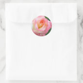 Rosa Elegant Lady [Round Seal] Ronde Sticker (Tas)