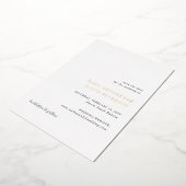 Rosa Elegant Modern Wedding Save the Date Folie Uitnodiging (Gedraaid)
