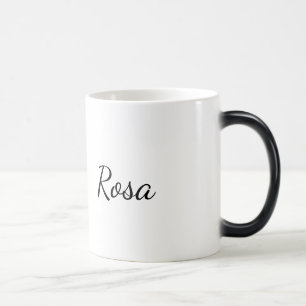 Rosa: Elegante mok met éénlijnige kunst