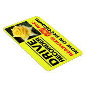 Rosa Emblem：Warning Magnet Plate Magneet (Rechterzijde)