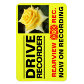 Rosa Emblem：Warning Magnet Plate Magneet (Verticaal)