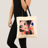 rosa flicka tote bag (Voorkant (product))