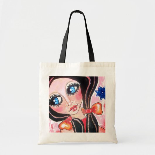 rosa flicka tote bag (Voorkant)