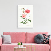  Rosa Flowers Canvas Afdruk (Insitu (Woonkamer))