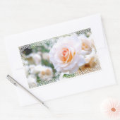 Rosa French Lace [Rectangular Seal] Rechthoekige Sticker (Envelop)