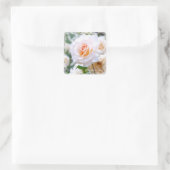Rosa French Lace [Square Seal] Vierkante Sticker (Tas)