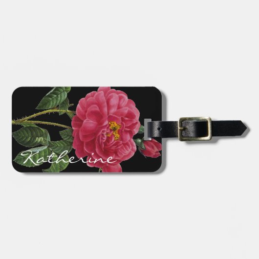 Rosa Gallica Bagagelabel (Voorkant horizontaal)