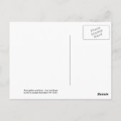 Rosa gallicapontiana briefkaart (Achterkant)