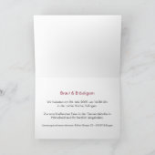 Rosa Gerbera • Hochzeitseinladung Kaart (Binnen)