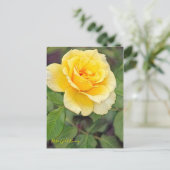 Rosa Gold Bunny (Briefkaart) Briefkaart (Staand voorkant)