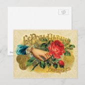 Rosa Habana Cigar Label Briefkaart (Voorkant / Achterkant)