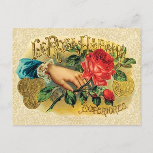 Rosa Habana Cigar Label Briefkaart (Voorkant)