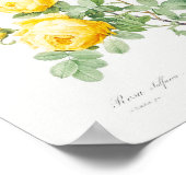 Rosa hemisphaerica  Floral Yellow Roses Poster (Hoek)
