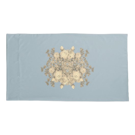 Rosa hemisphaerica – Rosa sulfurea gelbe Rose Kussensloop (Achterkant)