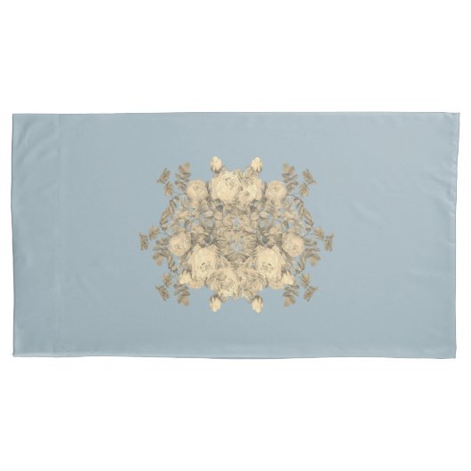 Rosa hemisphaerica – Rosa sulfurea gelbe Rose Kussensloop (Voorkant)