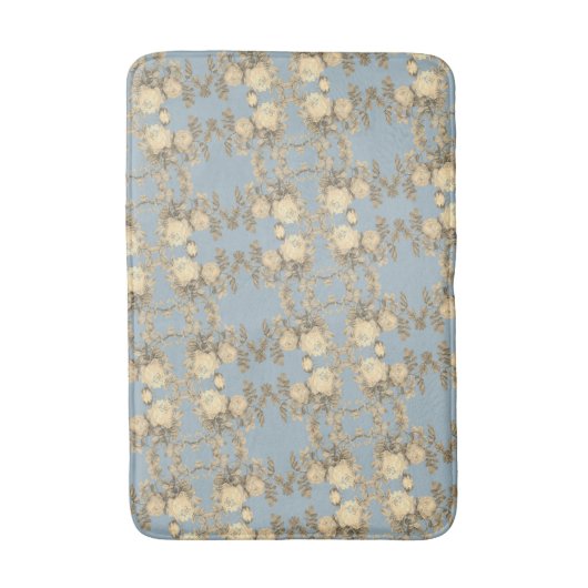 Rosa hemisphaerica – Rosa sulfurea – yellow roses Badmat (Voorkant Verticaal)