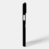 Rosa Herzchen auf Schwarz Case-Mate iPhone Case (Achterkant / Rechts)